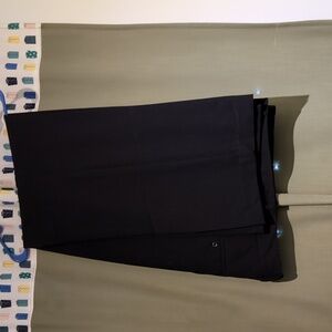 Plain front wide leg